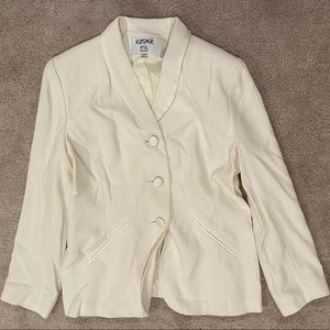 KASPER A.S.L. Women’s Cream Blazer - Size 12P